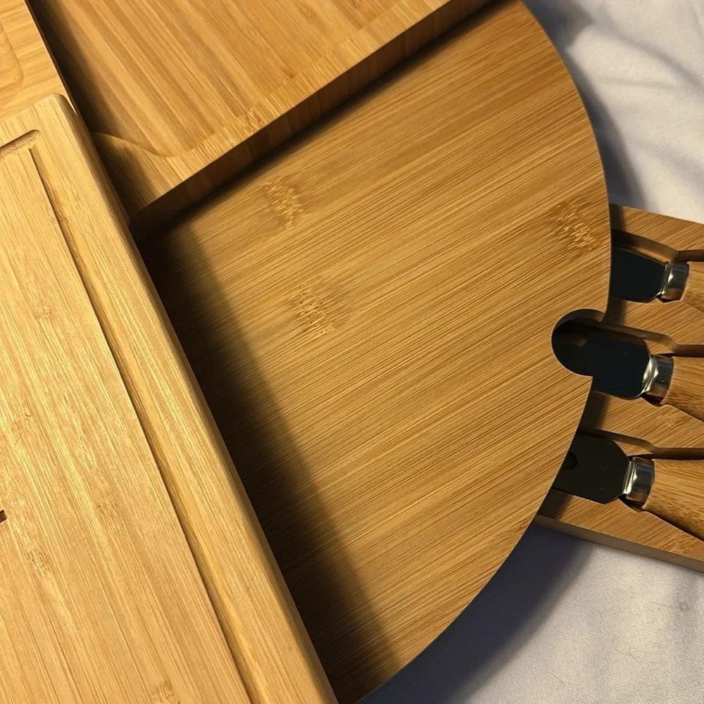 Williams Sonoma Bamboo Cheese Board Set
